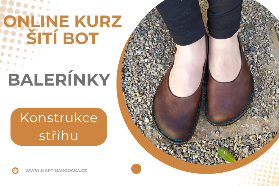 Barefoot balerínky – konstrukce střihu